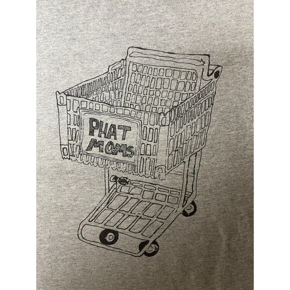 Phat moms Men's T-Shirt Short‎ Sleeve gray Size Large humor funny tee - Picture 4 of 10